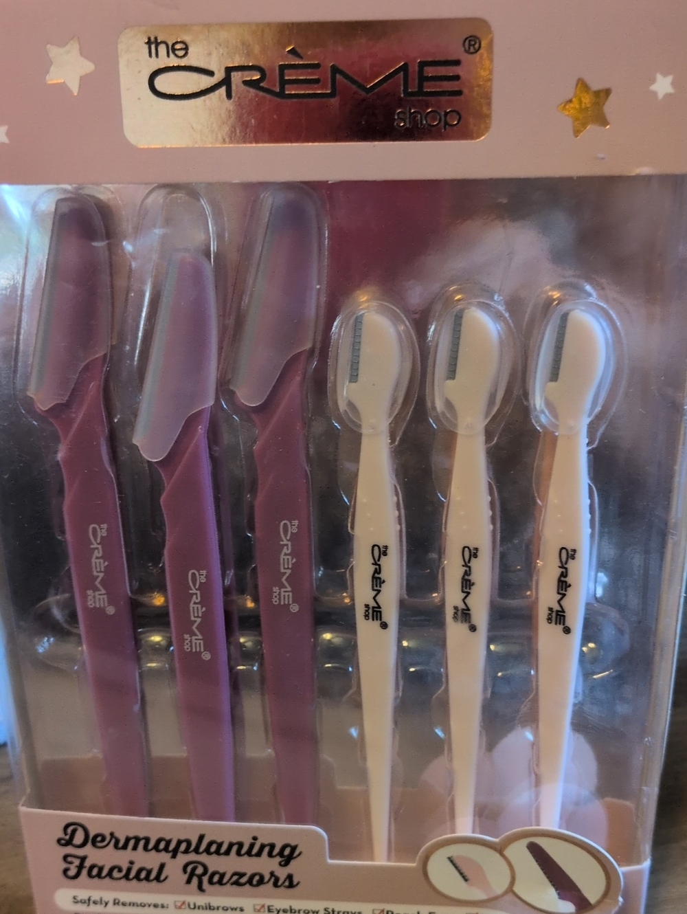 THE CREME SHOP Dermaplaning Facial Razors - Set Of 6 2 Styles